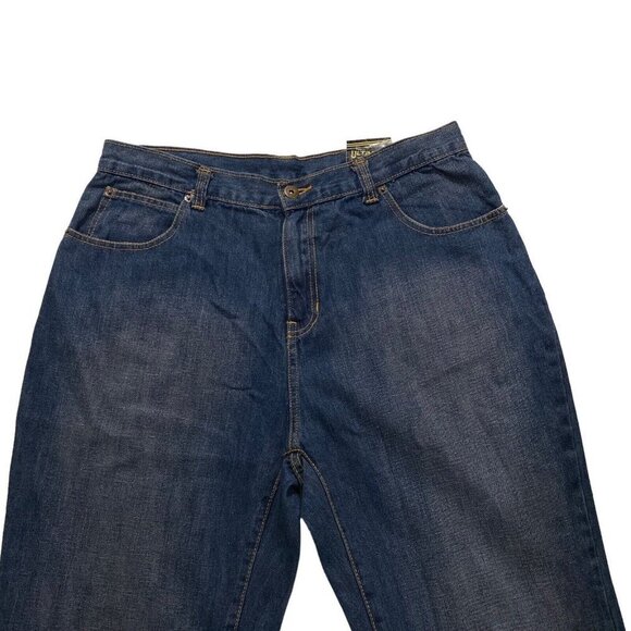 Ultimate Apparel Women Dark Wash Jeans Sz 14 NWT Flared Leg 100% Cotton Denim - Picture 2 of 14